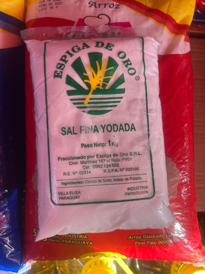 Sal fina yodada 1kg